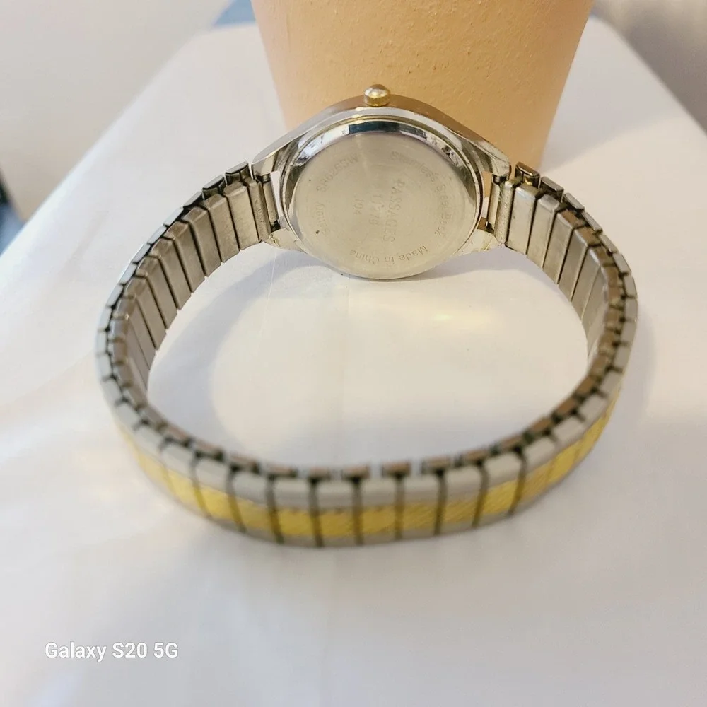 Passages Quartz Women's Watch Two‎ Tone Silver Gold Tone Band Classic Dial